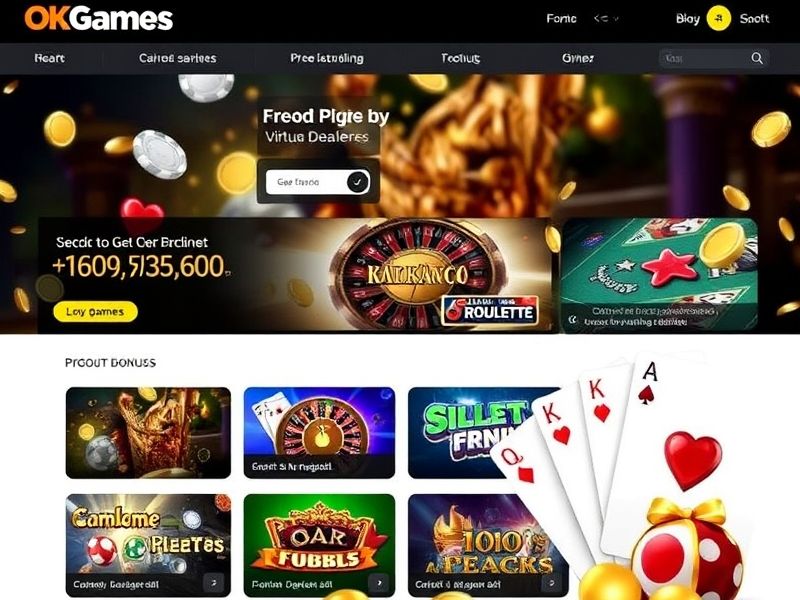 Welcome to OkGames.com, the premier destination for high-quality online gambling. Explore slots, poker, sports betting, and live dealer games on a secure, mobile-friendly platform. Start playing today with exclusive welcome bonuses and promotions.