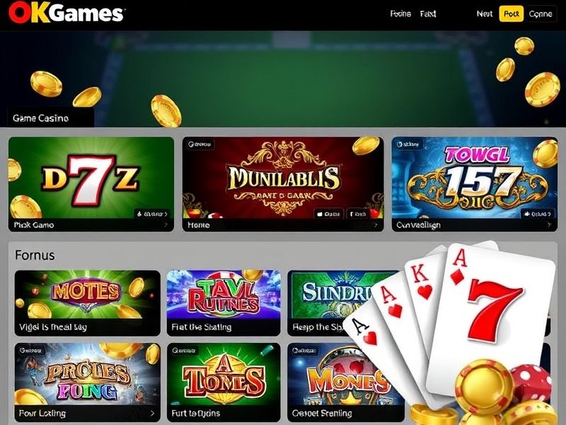 Welcome to OkGames.com, the premier destination for high-quality online gambling. Explore slots, poker, sports betting, and live dealer games on a secure, mobile-friendly platform. Start playing today with exclusive welcome bonuses and promotions.